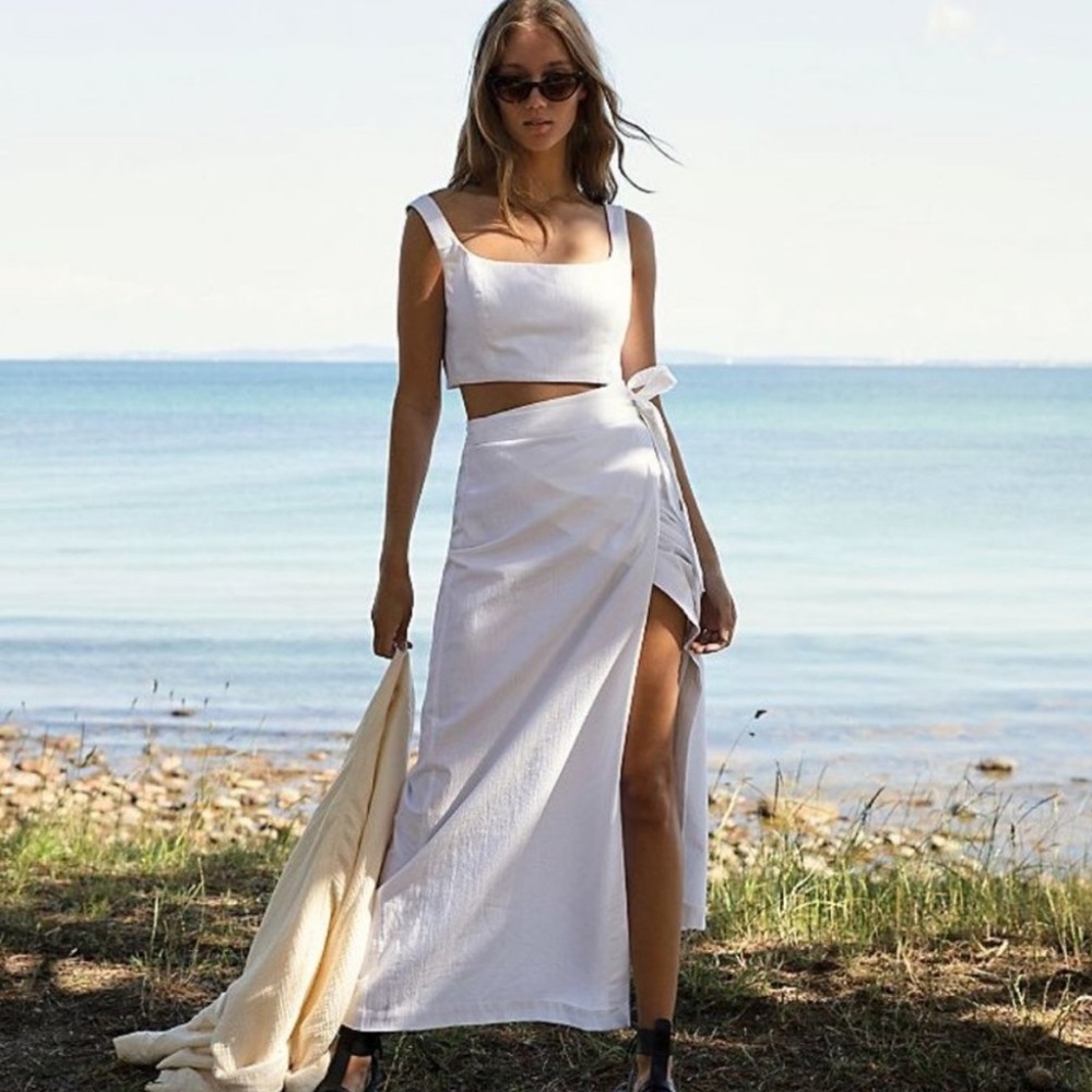 Free People The Moss Tank top skirt two piece